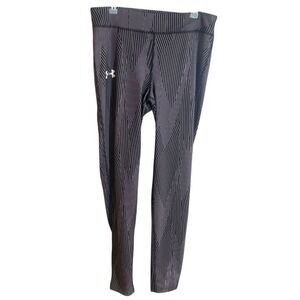 Hurley Woman's Workout Pants Leggings Activewear‎ Black Stripe 7-9 Medium